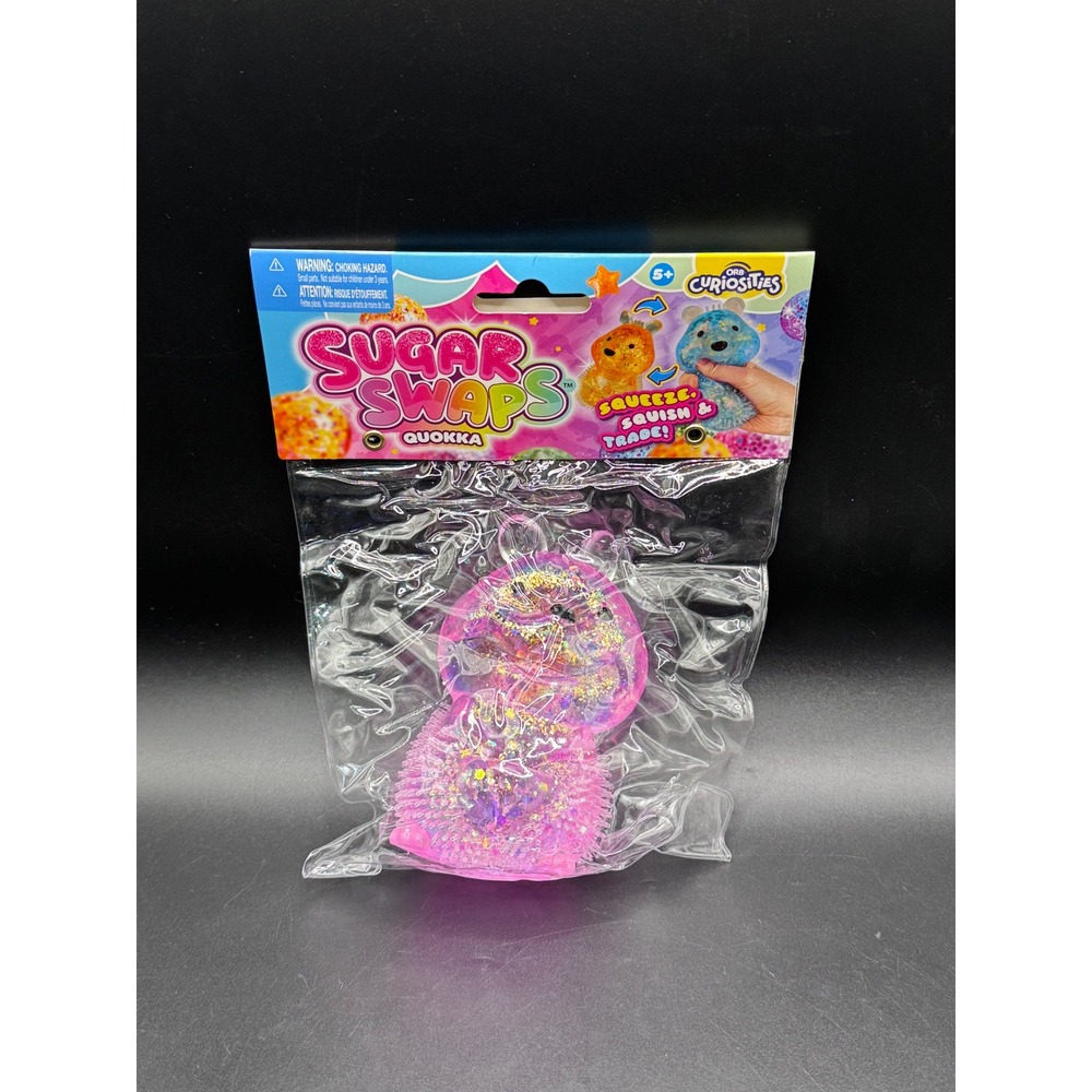 Orb Curiosities Sugar Swaps Quokka Pink Glitter Squishy Sensory Toy New Sealed